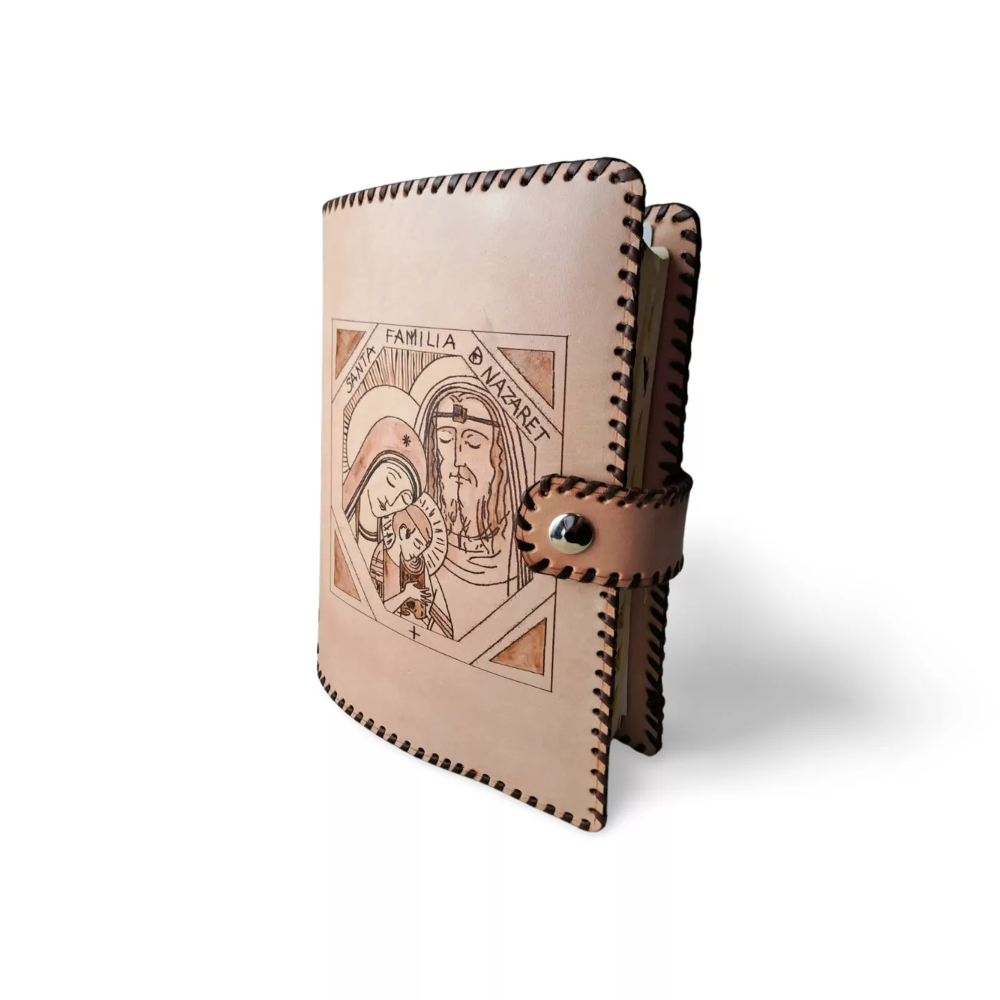 funda de piel para biblia virgen con niño (copia)