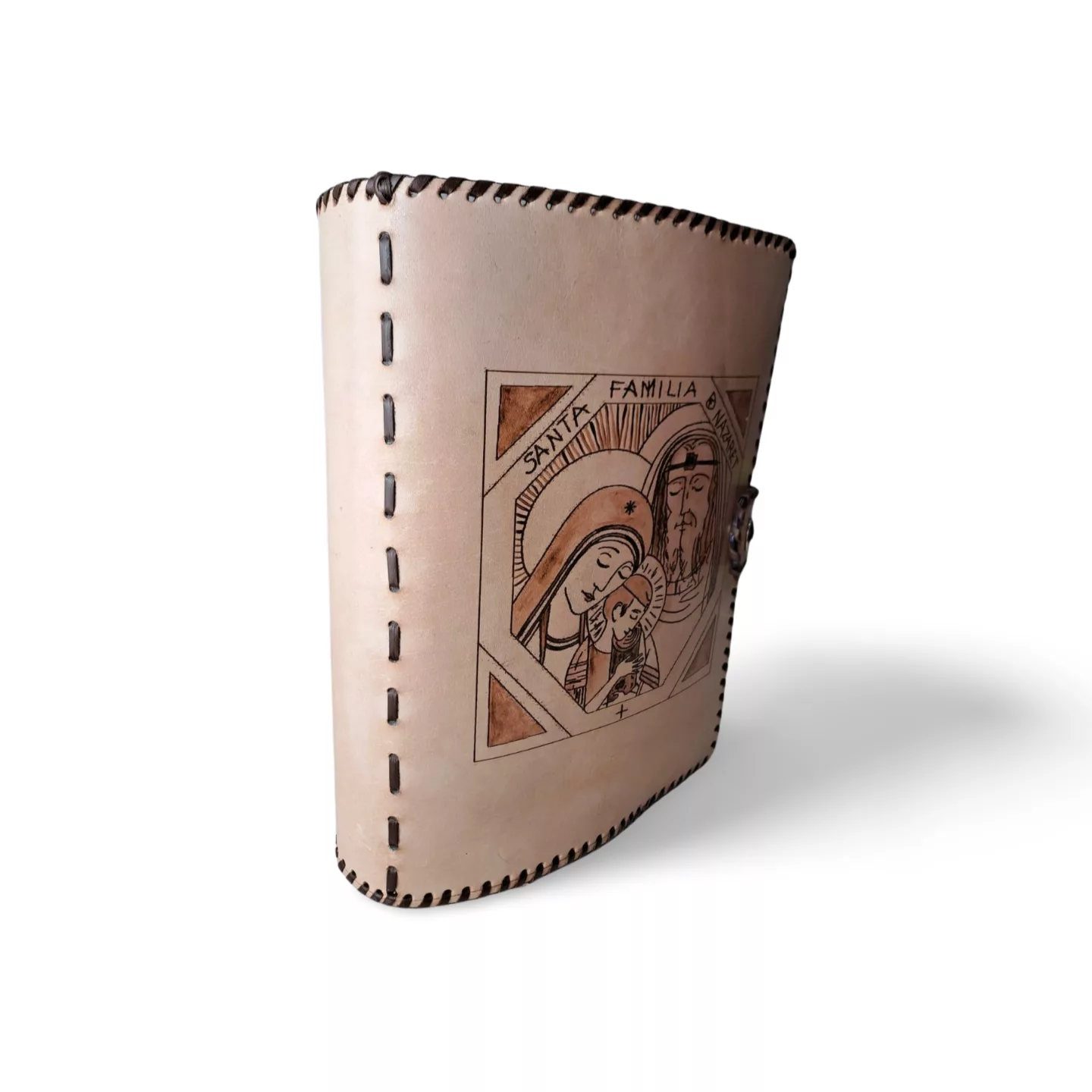 funda de piel para biblia virgen con niño (copia)