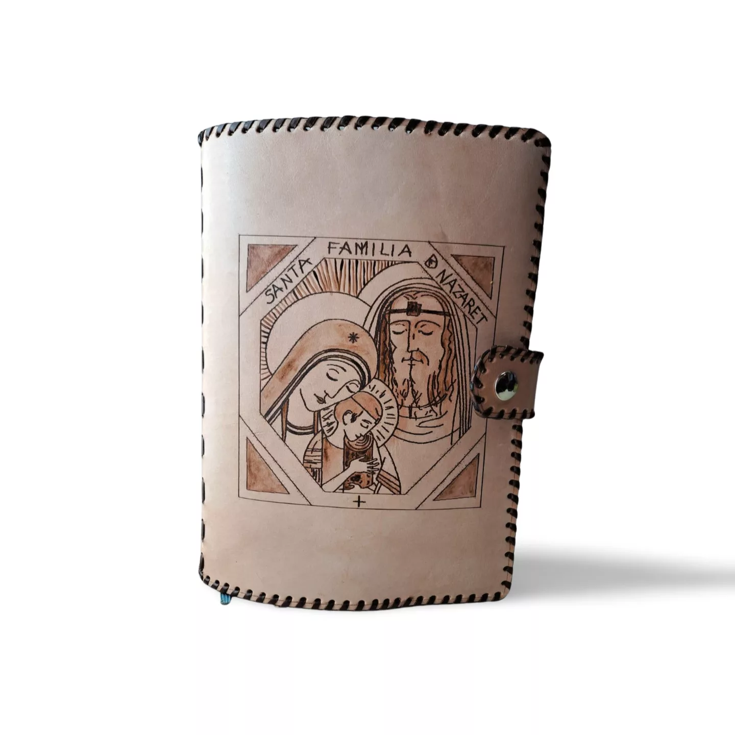 funda de piel para biblia virgen con niño (copia)